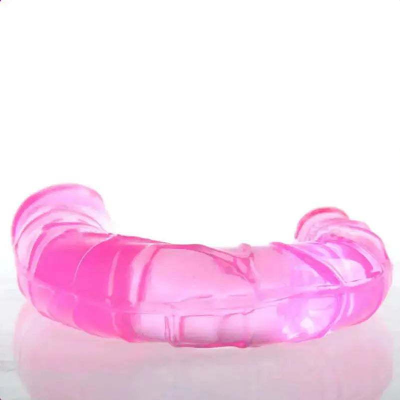 U Double Headed Realistic Dildo Ideal Adult Sex Toy for Women and Lesbians Stimulates Vagina Anus with Lifelike Texture Premium by Dropshipman