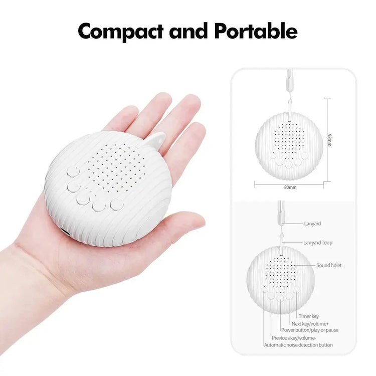 White Noise Sound Machine Portable Baby Sleep Machine 10 Soothing Sounds Volume Adjustable Built-in Rechargeable Battery USB SHOPEZRA L.L.C.