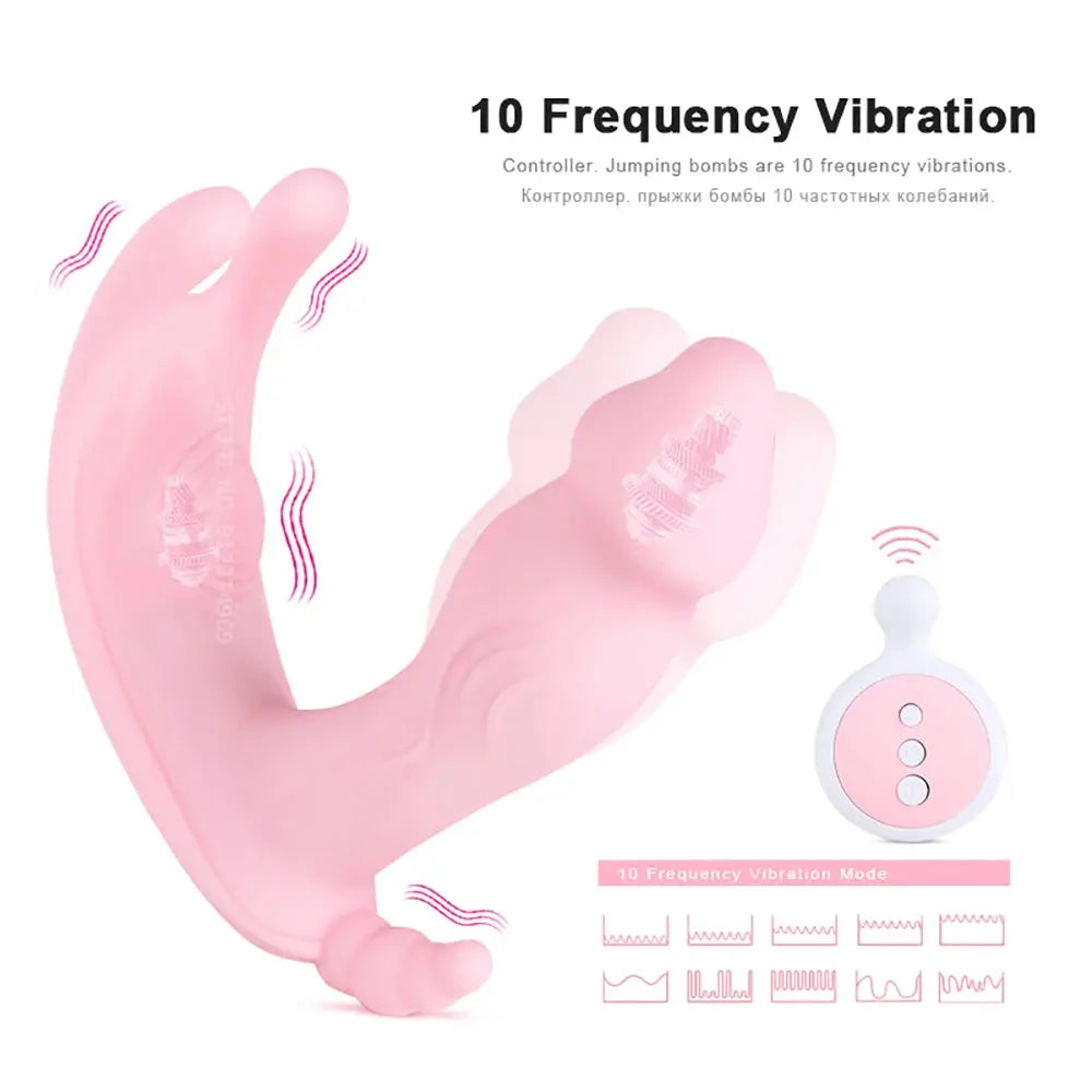 Wireless remote control dildo vibrator for women with clitoral stimulation, featuring a sleek design for adult pleasure.