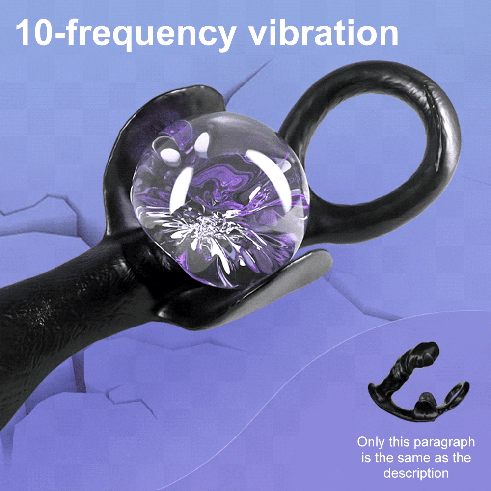 SHOPEZRA L.L.C. male prostate massager with anal vibrator, penis ring, butt plug, and bullet for male and gay adult sex toy use.