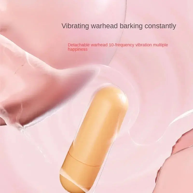 Double head wearable dildo with vibrator, G-spot stimulator, and vaginal toy for women, featuring dual-player design.