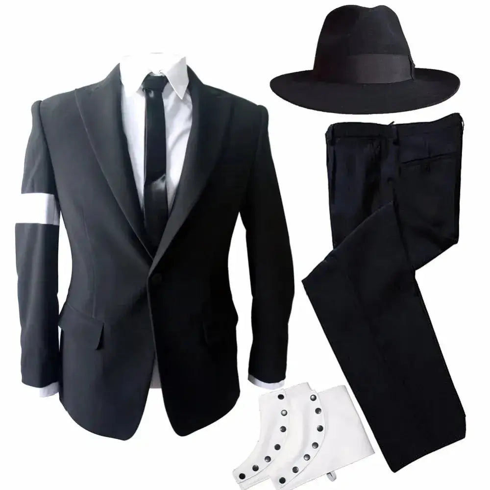 Role-player Tribute Michael Jackson Black Dangerous Suit Outfit Impersonator by Dropshipman