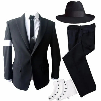 Role-player Tribute Michael Jackson Black Dangerous Suit Outfit Impersonator by Dropshipman