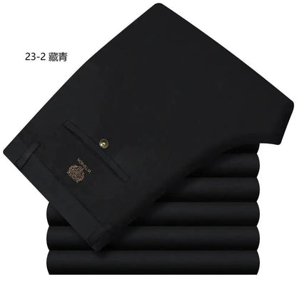 Wholesale Tiger Head Embroidered Stretch Pants Men&