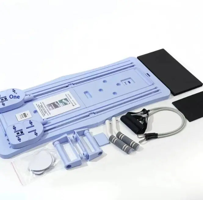 Purple Compact Pilates Sliding Board by SHOPEZRA L.L.C. shown on a white background, highlighting its sleek design and size.