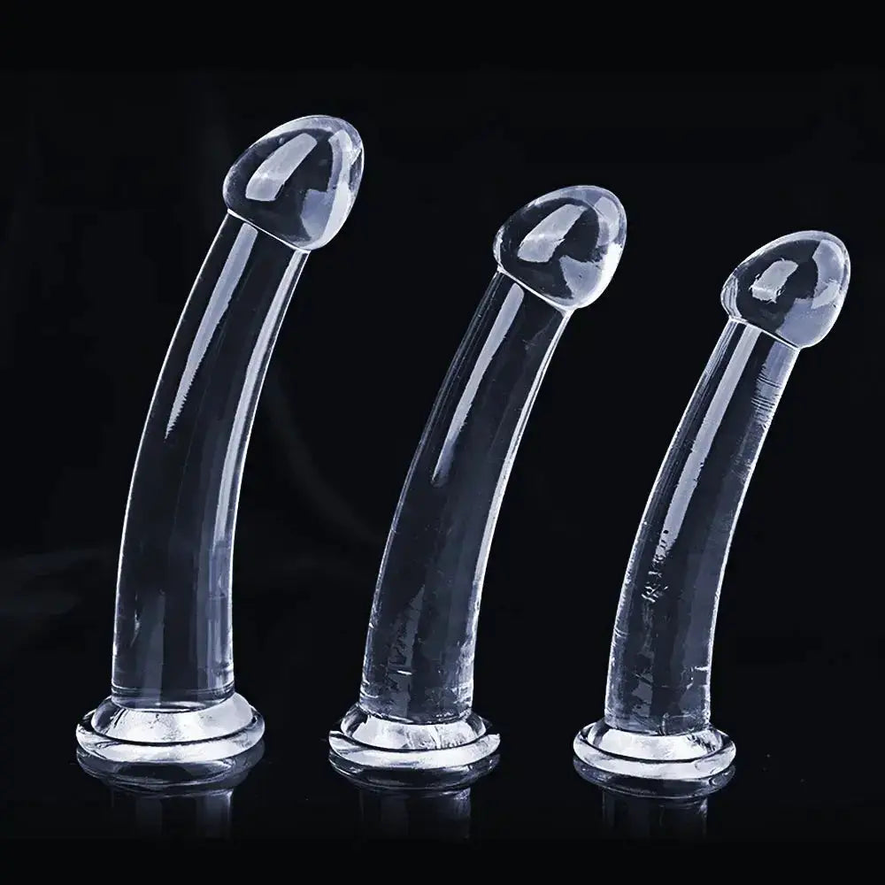 Transparent Dildo for Women Silicone Realistic Fake Dick Penis with Strong Suction Cup Hands-Free Adult Sex Toy by Dropshipman