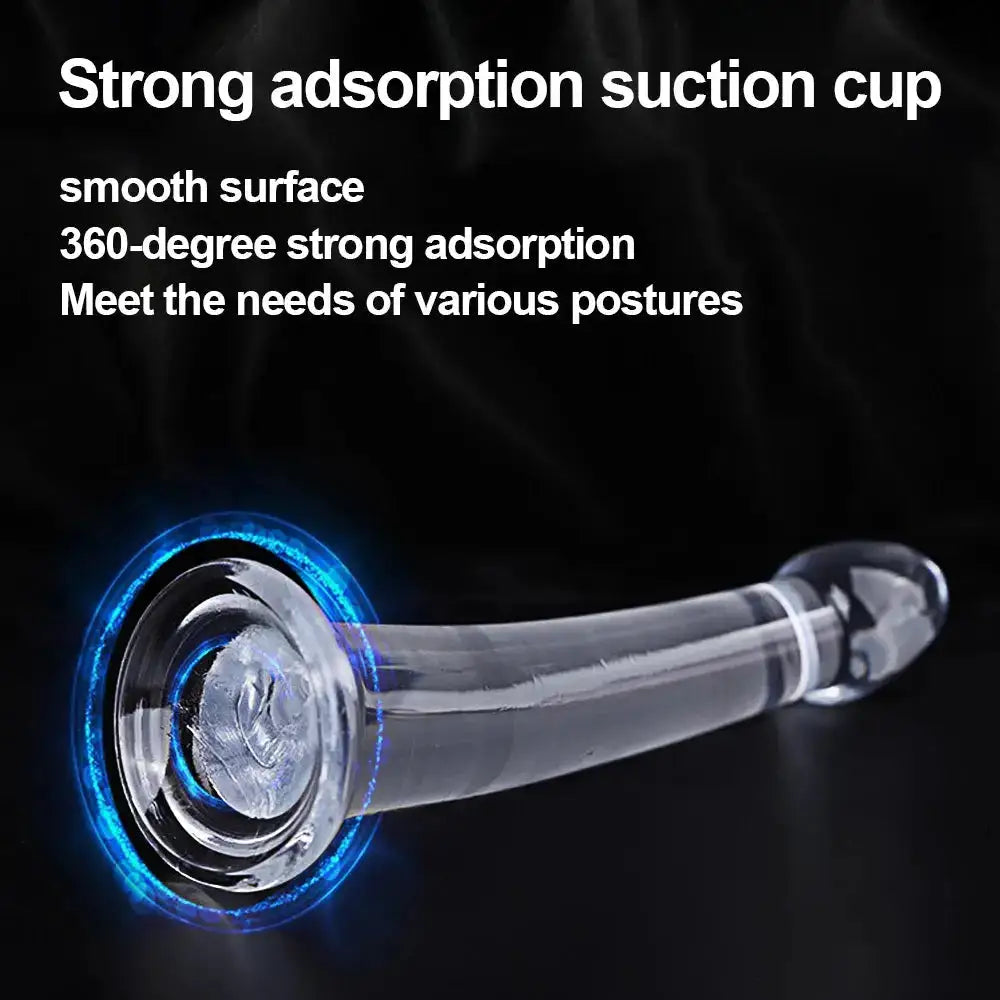 Transparent Dildo for Women Silicone Realistic Fake Dick Penis with Strong Suction Cup Hands-Free Adult Sex Toy by Dropshipman