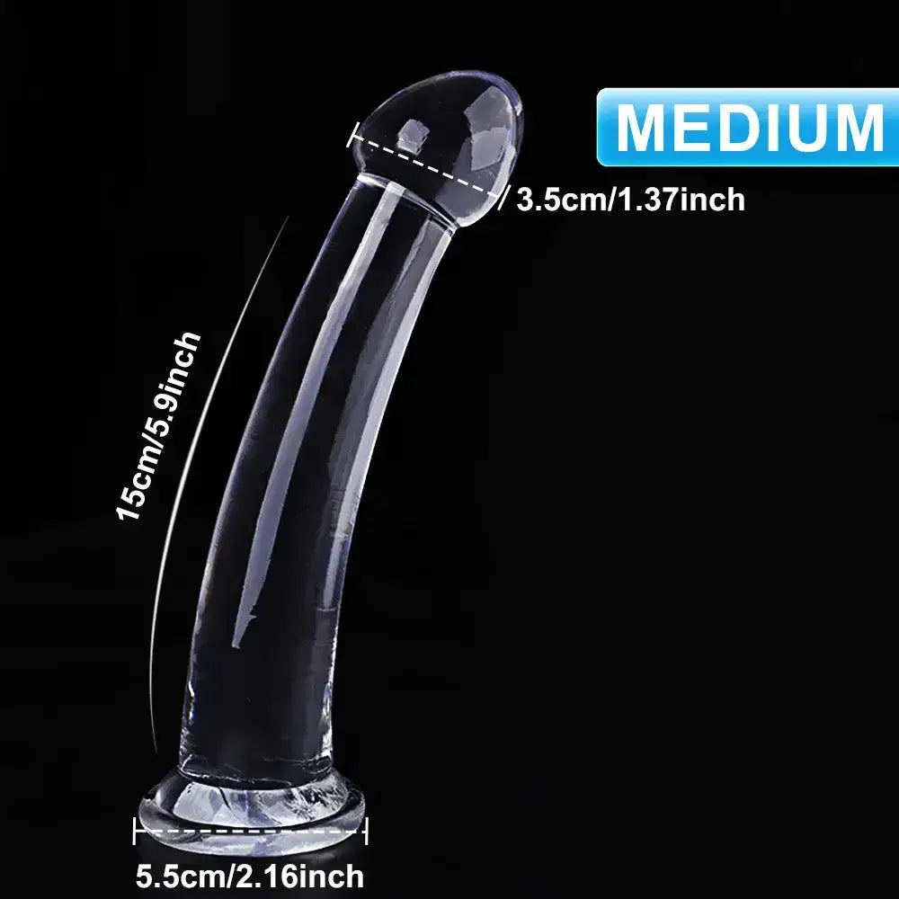Transparent Dildo for Women Silicone Realistic Fake Dick Penis with Strong Suction Cup Hands-Free Adult Sex Toy by Dropshipman