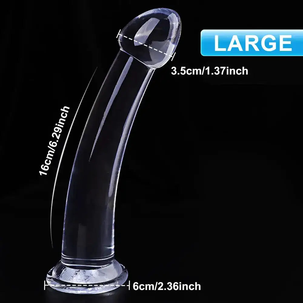 Transparent Dildo for Women Silicone Realistic Fake Dick Penis with Strong Suction Cup Hands-Free Adult Sex Toy by Dropshipman