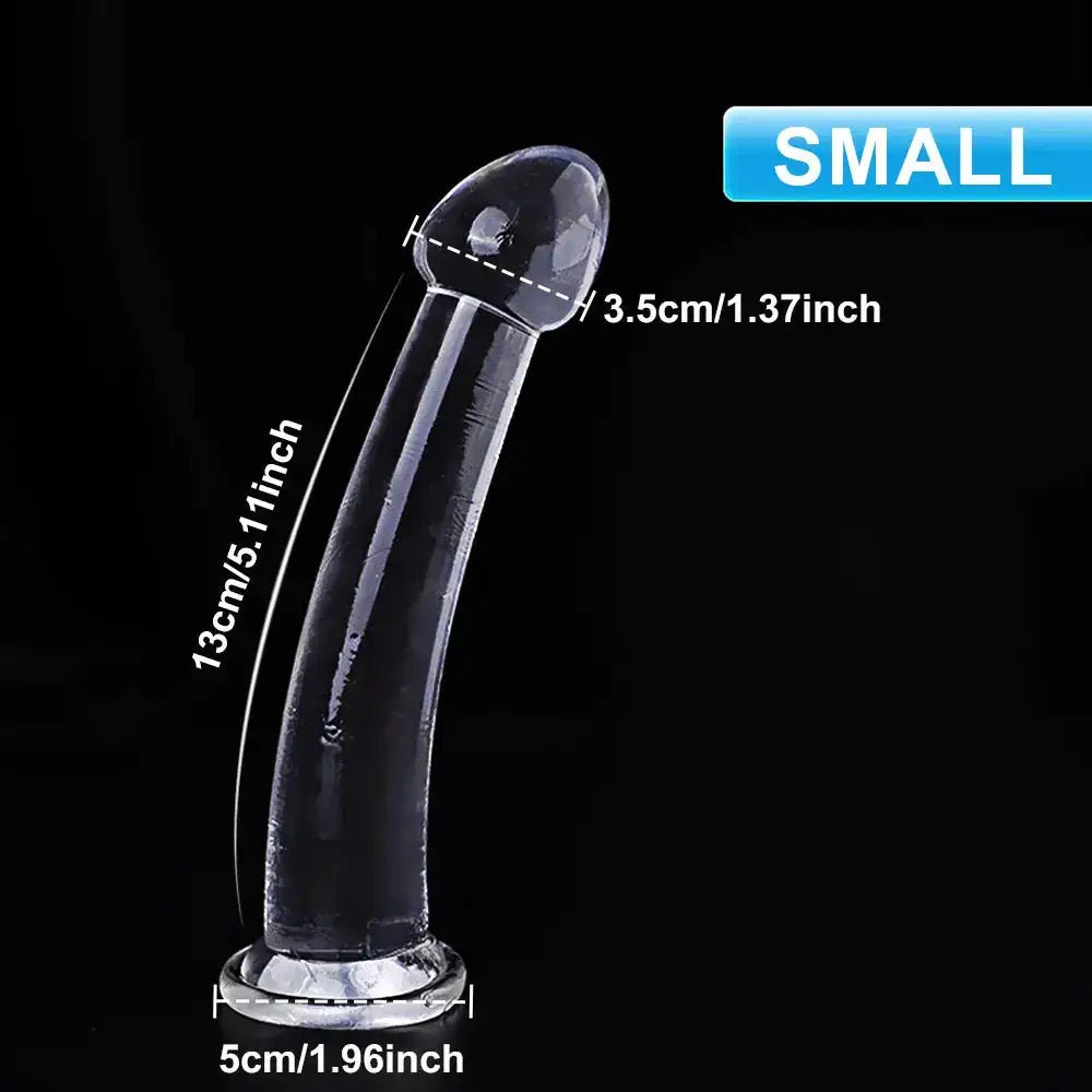 Transparent Dildo for Women Silicone Realistic Fake Dick Penis with Strong Suction Cup Hands-Free Adult Sex Toy by Dropshipman