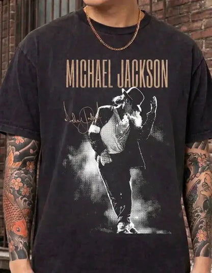 Michael jackson movie T-shirt summer Street unisex Tees Portrait Loose Casual Y2K Loose quality shirt by Dropshipman