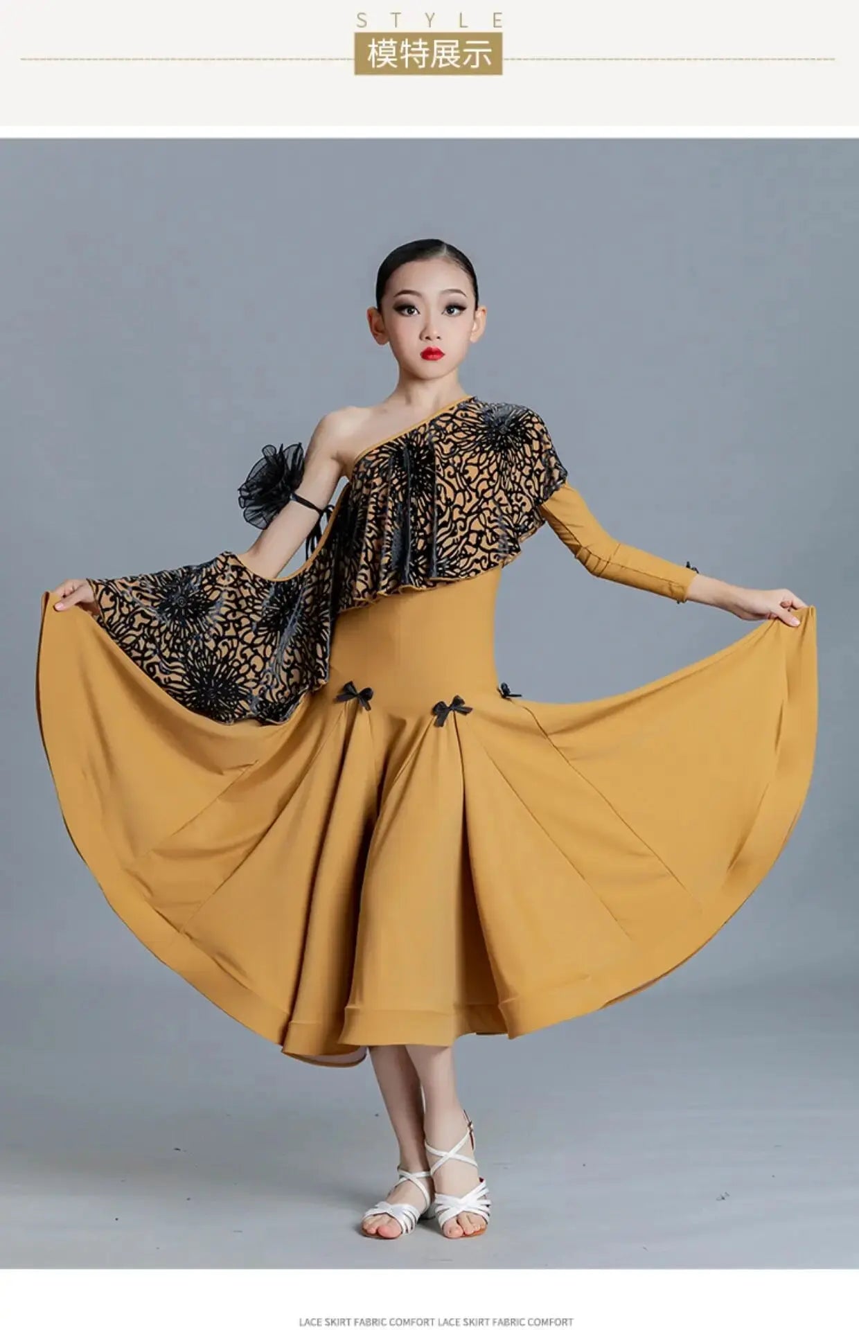 customized modern dance dress for performances children&