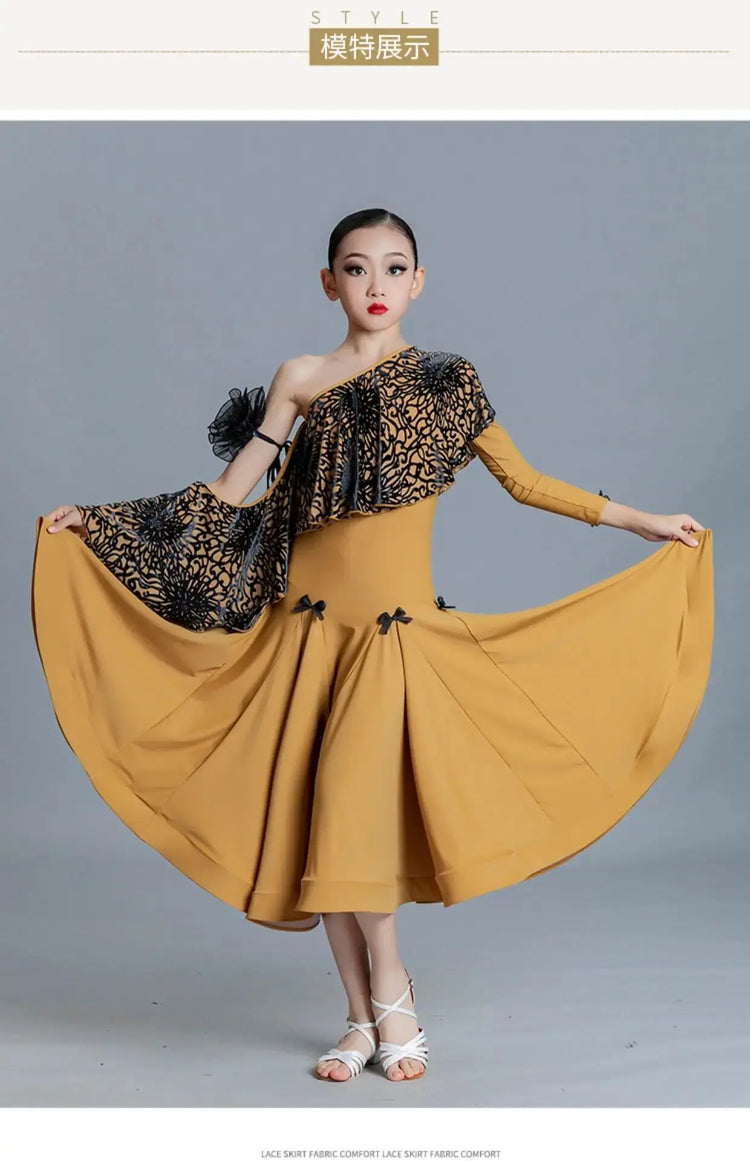 customized modern dance dress for performances children&