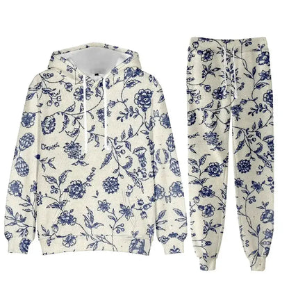 Chic Floral Elegant Suit Women&