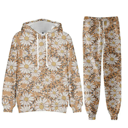Chic Floral Elegant Suit Women&