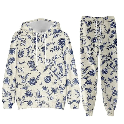 Chic Floral Elegant Suit Women&