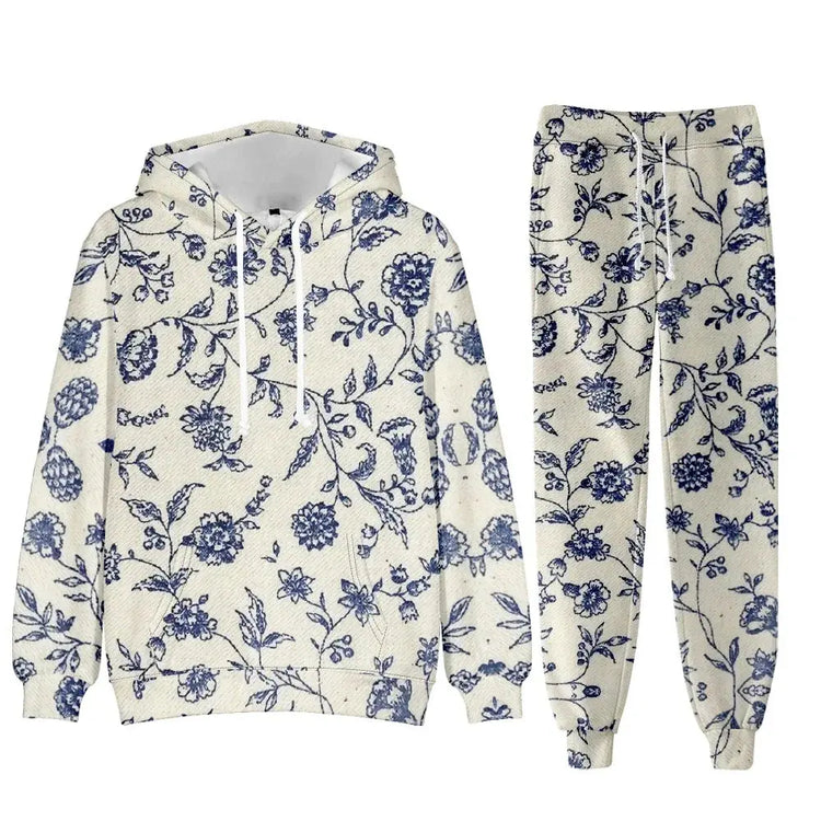 Chic Floral Elegant Suit Women&