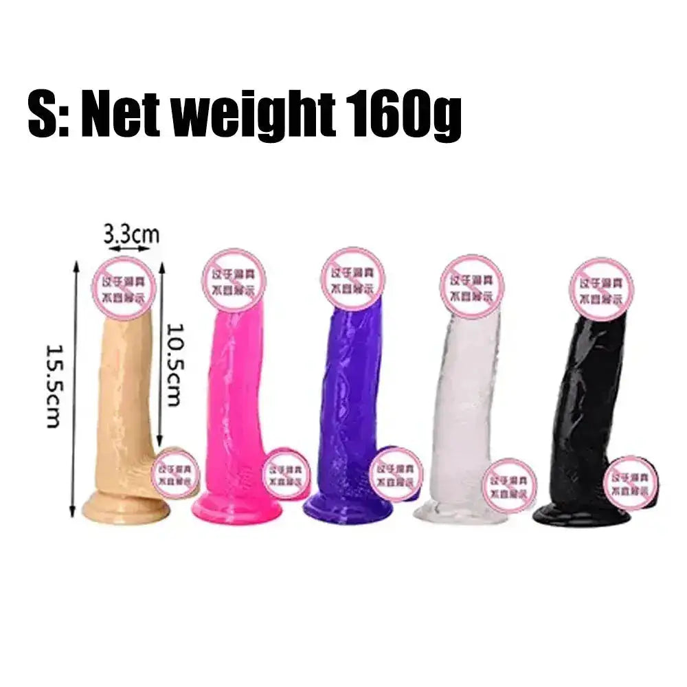 Soft Jelly Dildo Testis Realistic Anal Dildo Penis Suction Cup Male Dick Female Masturbation Fidget Toys Sex Toys for Woman by Dropshipman