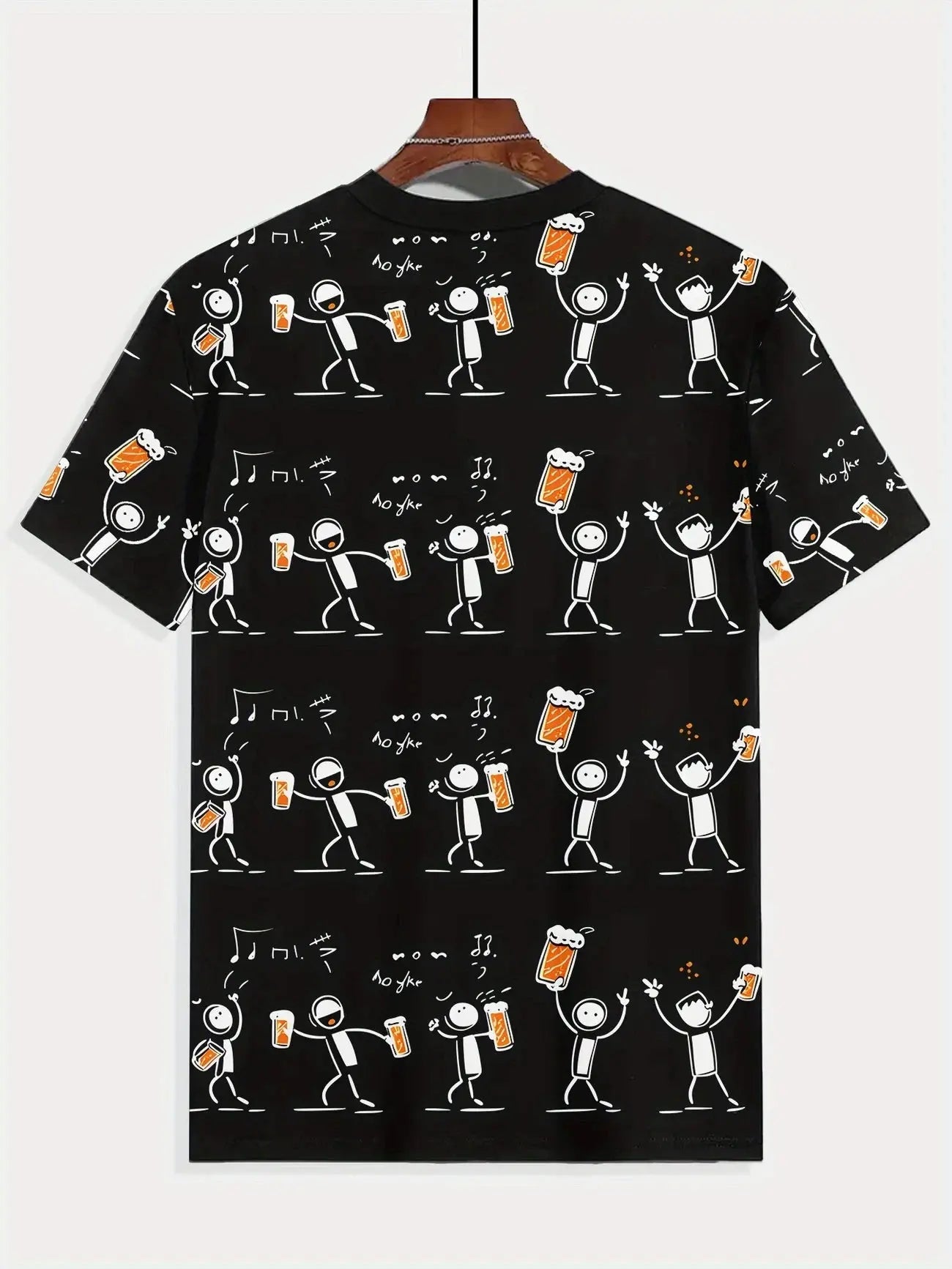 Men's summer T-shirt by SHOPEZRA L.L.C. featuring a funny printed pattern, short sleeves, round neck, abstract art design.