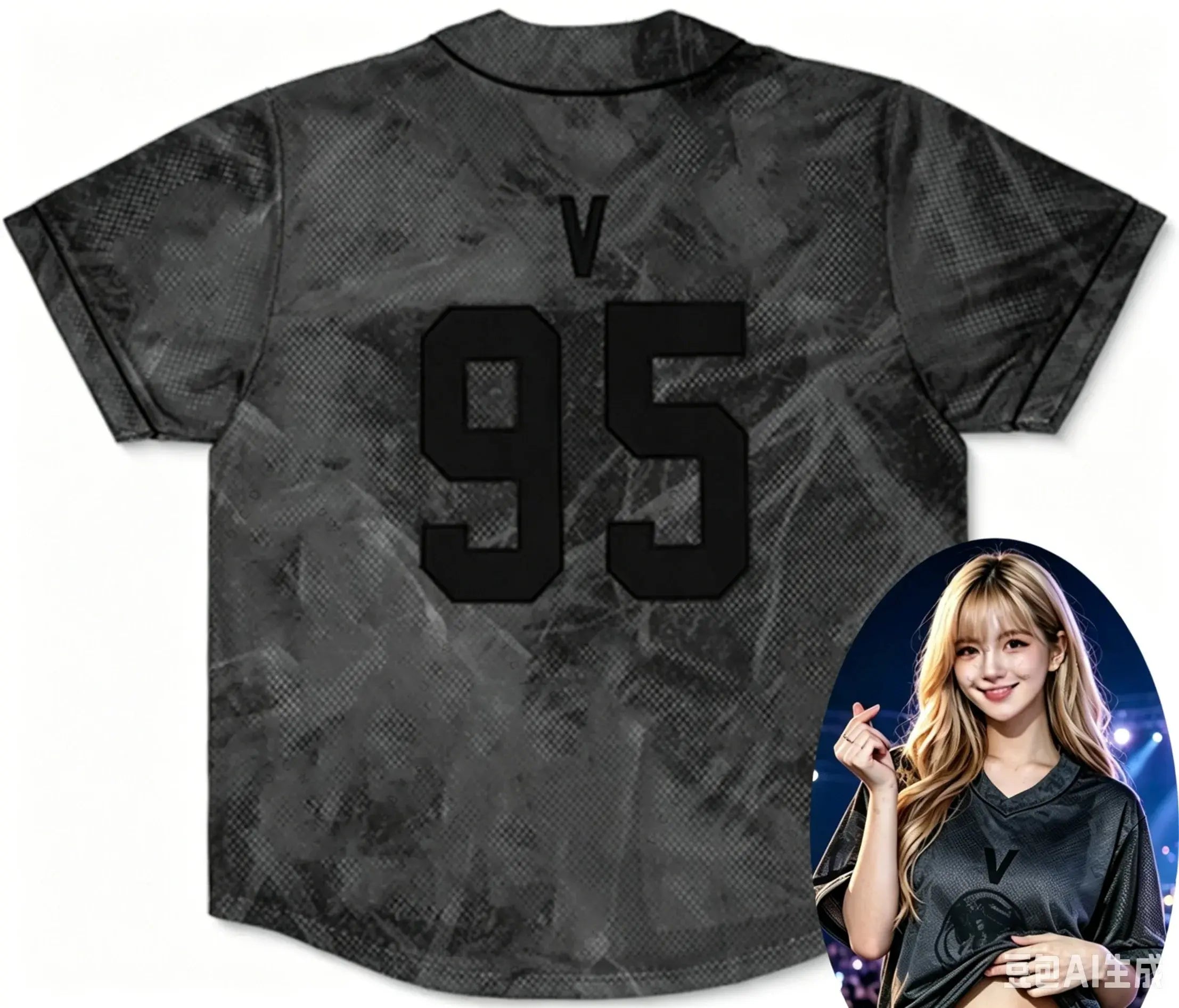 2026 KPOP V-neck T-shirt by SHOPEZRA L.L.C. featuring personalized print, suitable for teens, daily wear, sports, street dance, and family matching