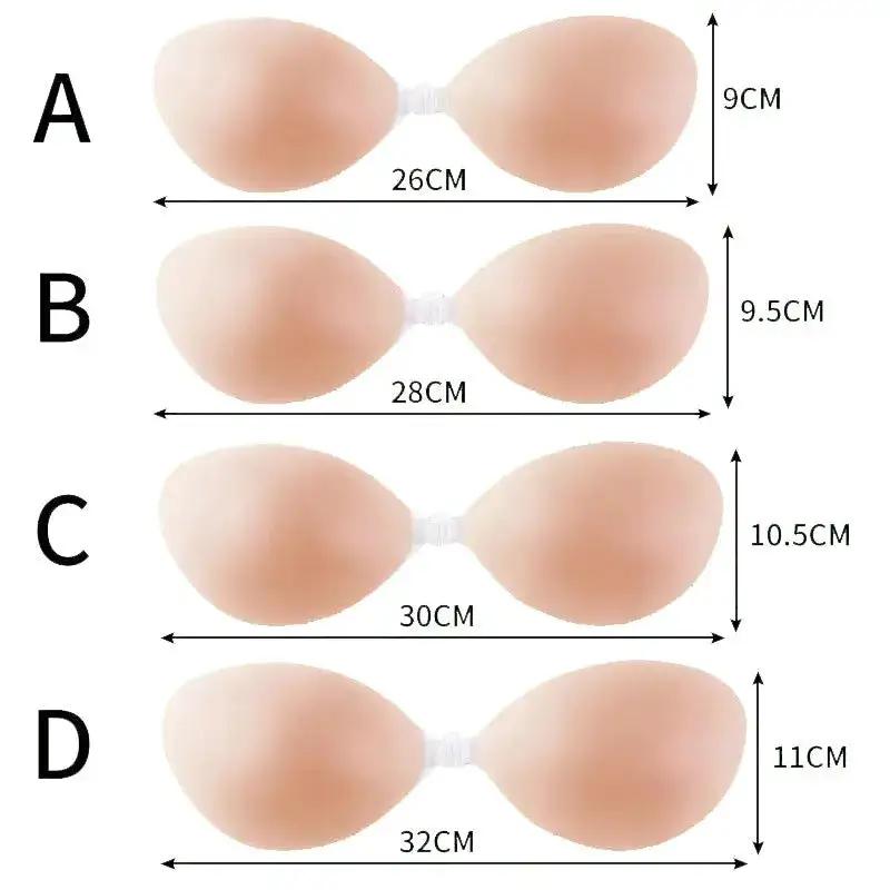 silicone push up chest stickers shoulder strap strapless invisible breast stickers waterproof breathable underwear bra female silicone bra by Dropshipman