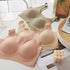 Liquid Foundation Seamless Underwear Jelly Soft Support Semi-fixed Cup No Steel Ring Breathable Comfortable Naked Women&