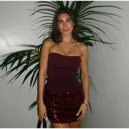 Sexy Shiny Sequined Mesh Club Evening Party Dresses Women 2026 Summer Autumn Sleeveless Backless Bodycon Maxi Long Dress by Dropshipman
