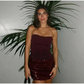 Sexy Shiny Sequined Mesh Club Evening Party Dresses Women 2026 Summer Autumn Sleeveless Backless Bodycon Maxi Long Dress SHOPEZRA L.L.C.