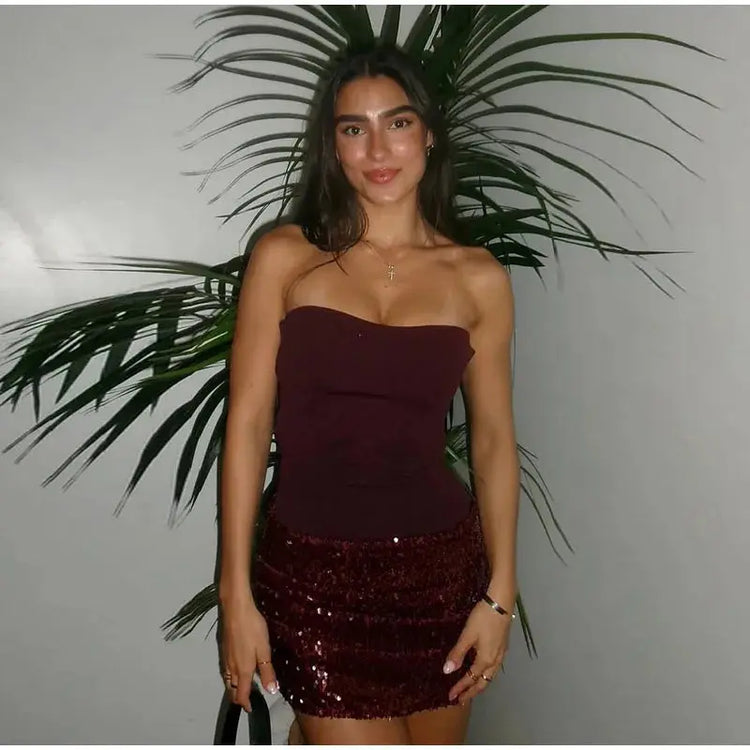 Sexy Shiny Sequined Mesh Club Evening Party Dresses Women 2026 Summer Autumn Sleeveless Backless Bodycon Maxi Long Dress SHOPEZRA L.L.C.