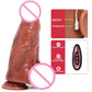 Realistic large dildo with thrusting and vibrating functions, remote control vibrator with suction cup for women sex toy.
