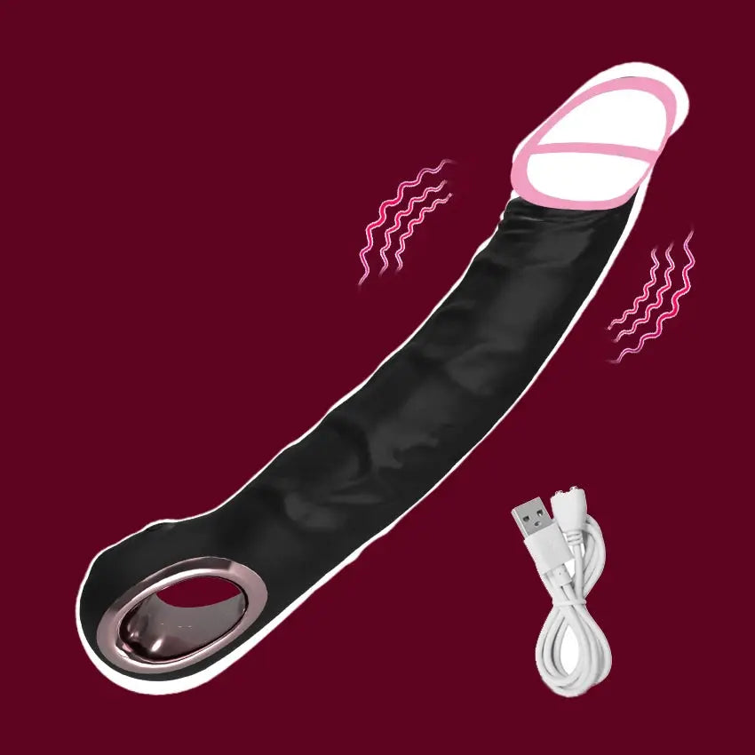 Silicone realistic dildo with big penis design, anal plug, G-spot stimulator, and clitoris massager for women, adult sex toy.