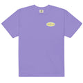 Men’s violet heavyweight Dreamland T-shirt by SHOPEZRA L.L.C., featuring a comfortable fit and durable fabric.