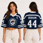 Hot Briar University Hawks Crop Jersey Graham 44 Hockey Romance Jersey Off Campus Bookish Apparel Logan Di Laurentis 66 Tucker SHOPEZRA L.L.C.