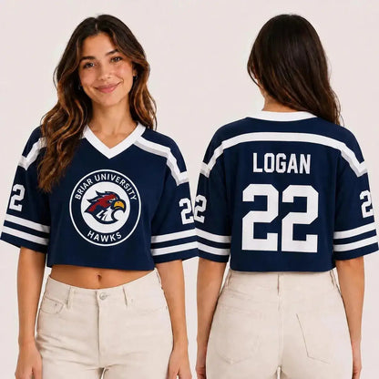 Hot Briar University Hawks Crop Jersey Graham 44 Hockey Romance Jersey Off Campus Bookish Apparel Logan Di Laurentis 66 Tucker by Dropshipman