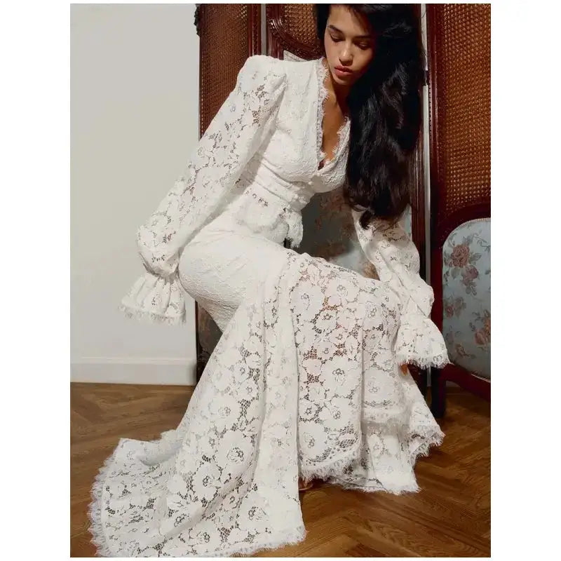 Women White Lace Trim Corset Mini Dress Sexy Sweetheart Neck Spaghetti Strap Slit Hem 2026 Summer Leisure Nightclub Party Wear by Dropshipman