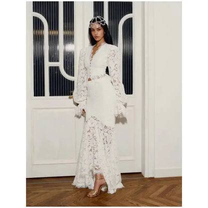 Women White Lace Trim Corset Mini Dress Sexy Sweetheart Neck Spaghetti Strap Slit Hem 2026 Summer Leisure Nightclub Party Wear by Dropshipman