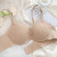 Underwear for Plus-Size Women with Large Busts, Minimizing Seamless Push-Up Thin Summer Sexy Ladies&