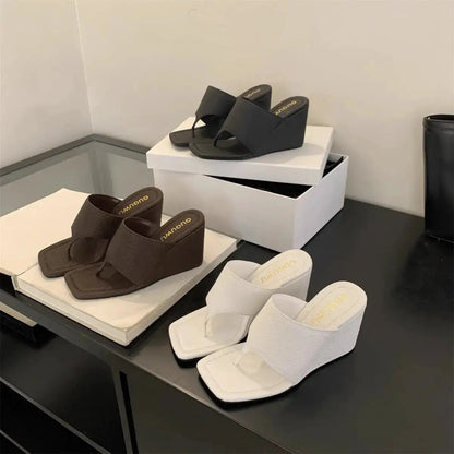 Korean Style Niche Design High-End Thong Sandals for Women&