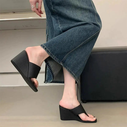Korean Style Niche Design High-End Thong Sandals for Women&