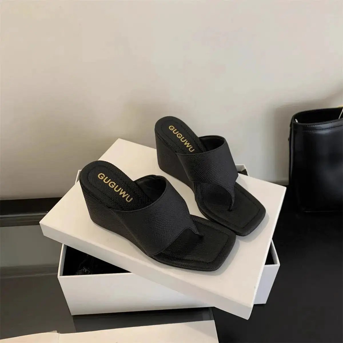 Korean Style Niche Design High-End Thong Sandals for Women&