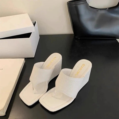 Korean Style Niche Design High-End Thong Sandals for Women&