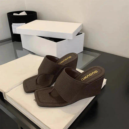 Korean Style Niche Design High-End Thong Sandals for Women&