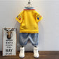 2-10 Years Kids Boys Clothes Set Summer Short Sleeve Cartoon Print Lapel T-shirt And Denim Shorts 2PCS Children Tracksuit Outfit SHOPEZRA L.L.C.