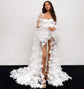 Modern Women Bathrobe Evening Dresses Nightgowns 3D Butterflies Loungewear Home Clothes Female Party Sleepwear Rayon Customized SHOPEZRA L.L.C.
