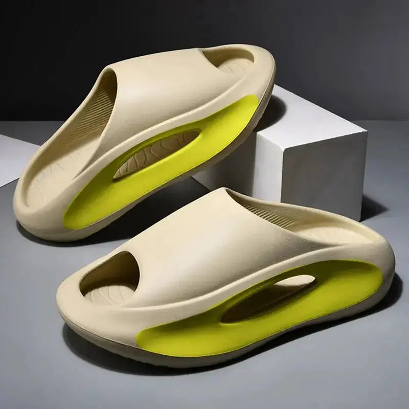 Summer Thick Sole Slippers Men Women EVA Soft Bottom Indoor Home Slides Sandals Light Beach Shoes Male Slippers Flip Flops by Dropshipman