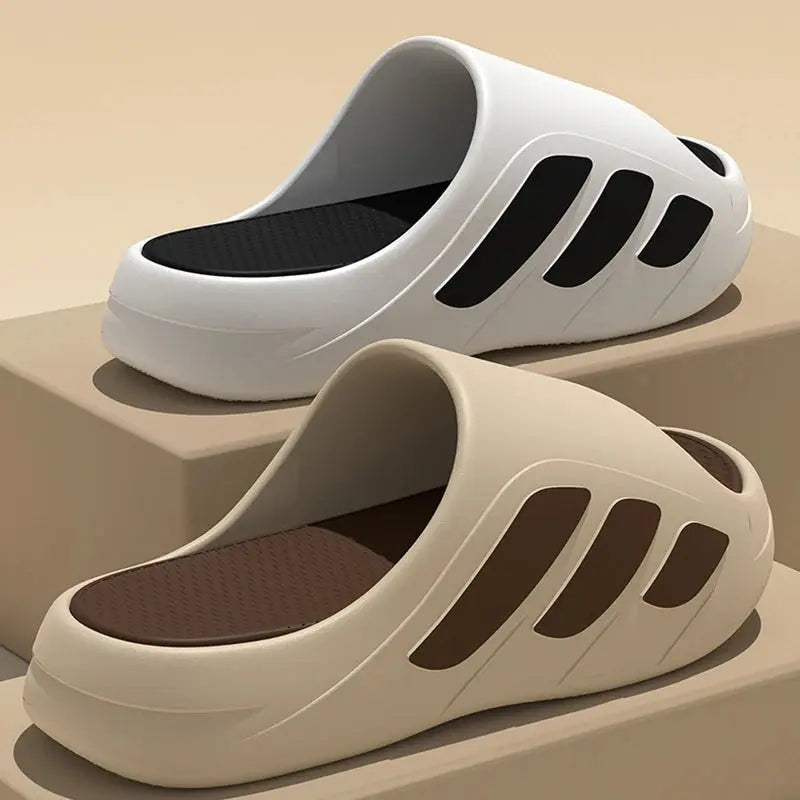 New Men Slippers Slides with a Sense High Aesthetic Value External Wear Anti Slip Thick Bottom, Beach Cool Slippers for Men SHOPEZRA L.L.C.