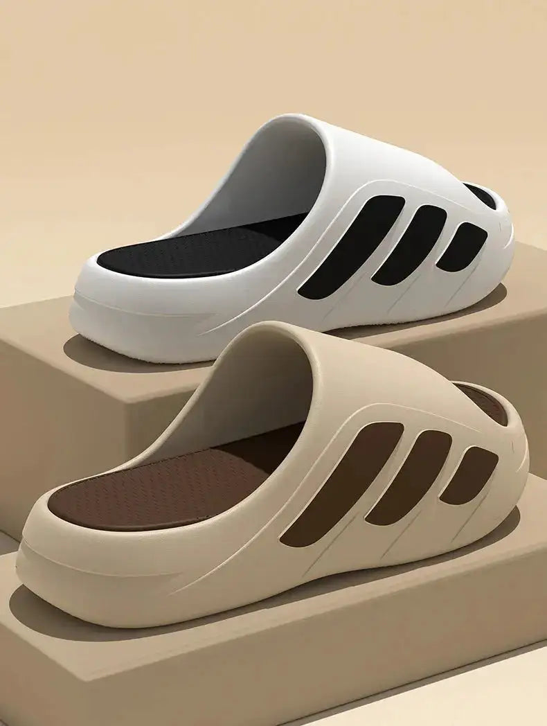 New Men Slippers Slides with a Sense High Aesthetic Value External Wear Anti Slip Thick Bottom, Beach Cool Slippers for Men by Dropshipman