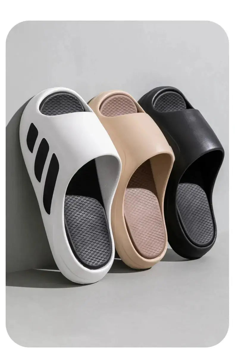 New Men Slippers Slides with a Sense High Aesthetic Value External Wear Anti Slip Thick Bottom, Beach Cool Slippers for Men by Dropshipman
