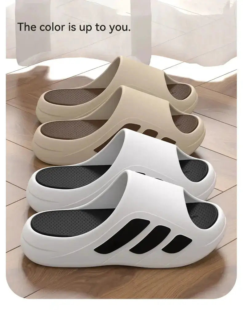New Men Slippers Slides with a Sense High Aesthetic Value External Wear Anti Slip Thick Bottom, Beach Cool Slippers for Men by Dropshipman