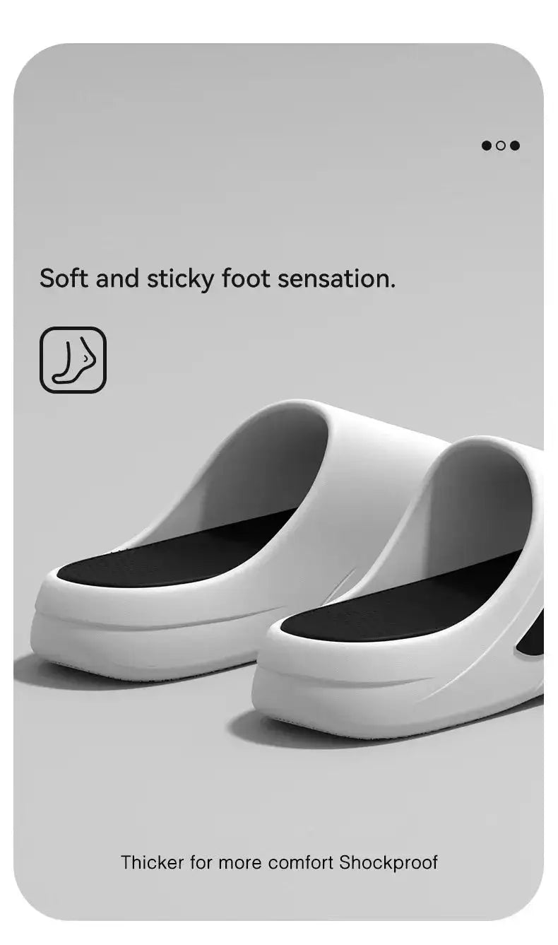 New Men Slippers Slides with a Sense High Aesthetic Value External Wear Anti Slip Thick Bottom, Beach Cool Slippers for Men by Dropshipman